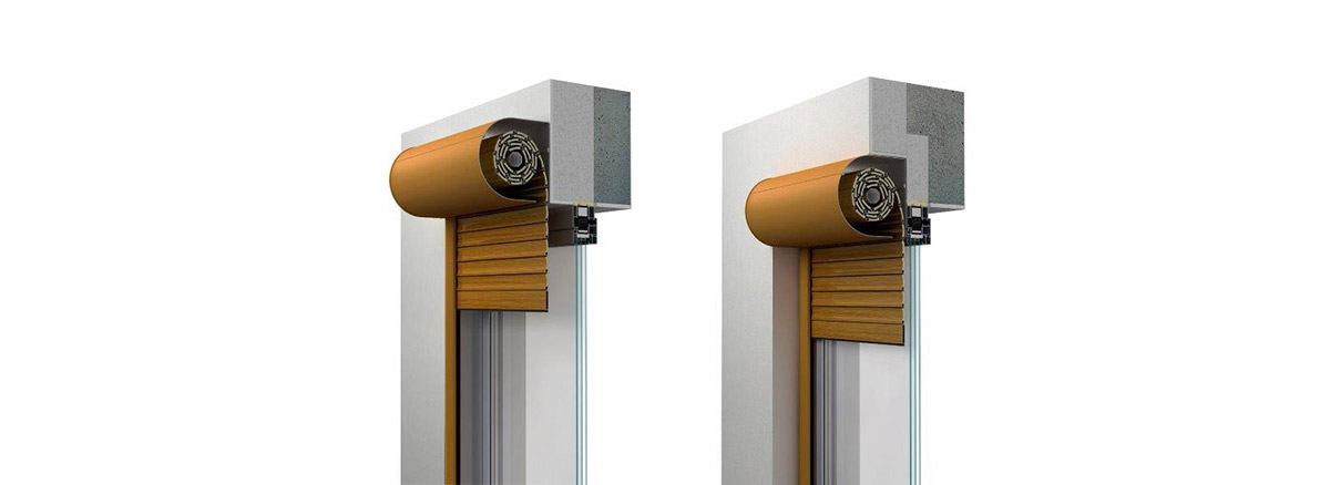 Einbauvarianten Vorbaurolladen mit runder Blende